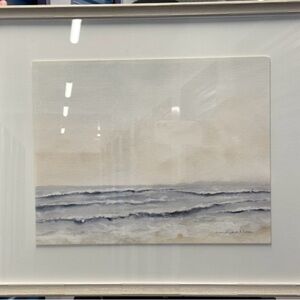 Framed Watercolour Beach Print by Emma Allen